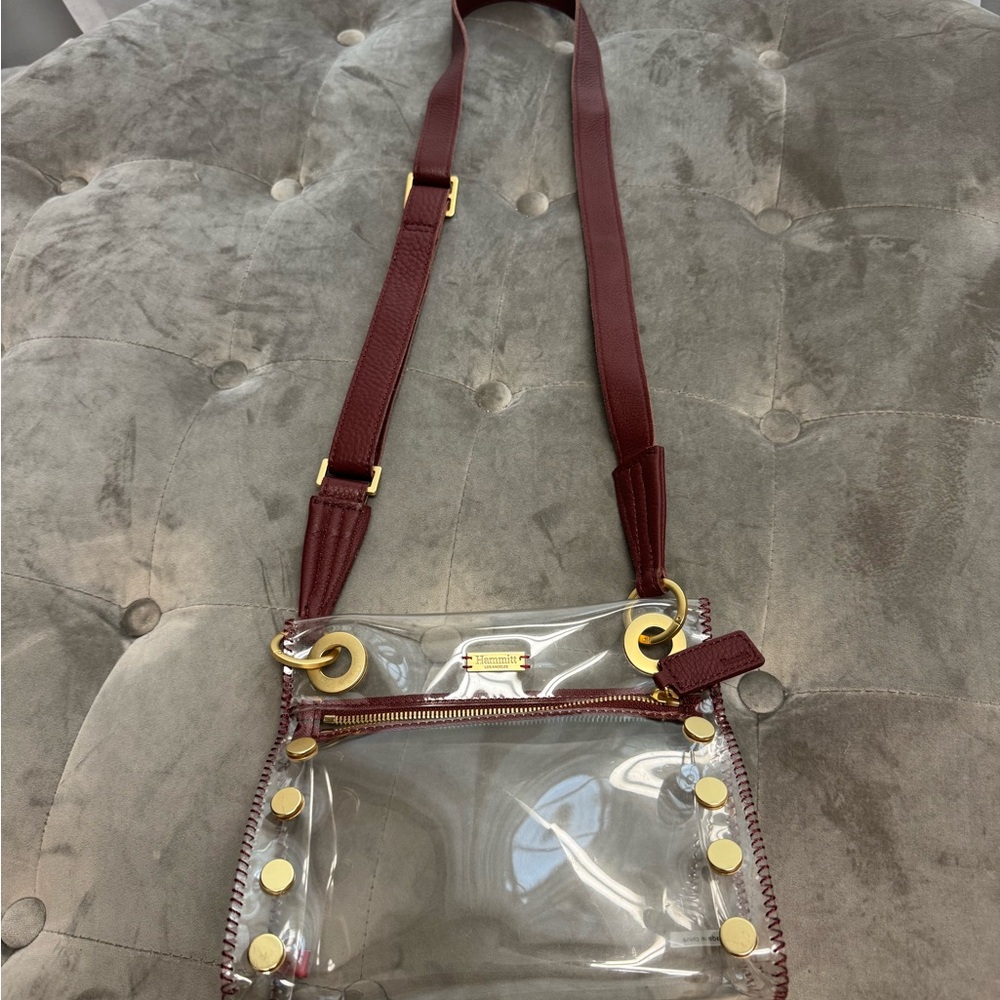 Hammitt Clear and Red Crossbody Bag